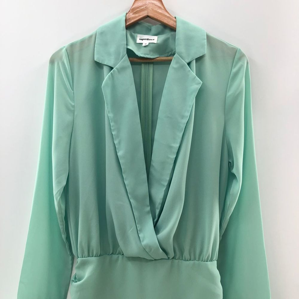 superdown Danijela Mini Dress in Sage M - Picture 3 of 13